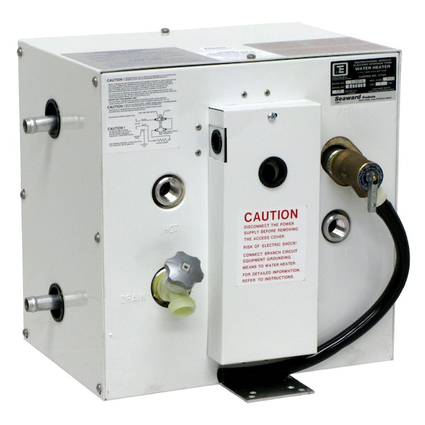 Whale Marine 3 Gal Hot Water Heater w/Side Heat Exchanger-White Epoxy-120V-1500W S300W - main